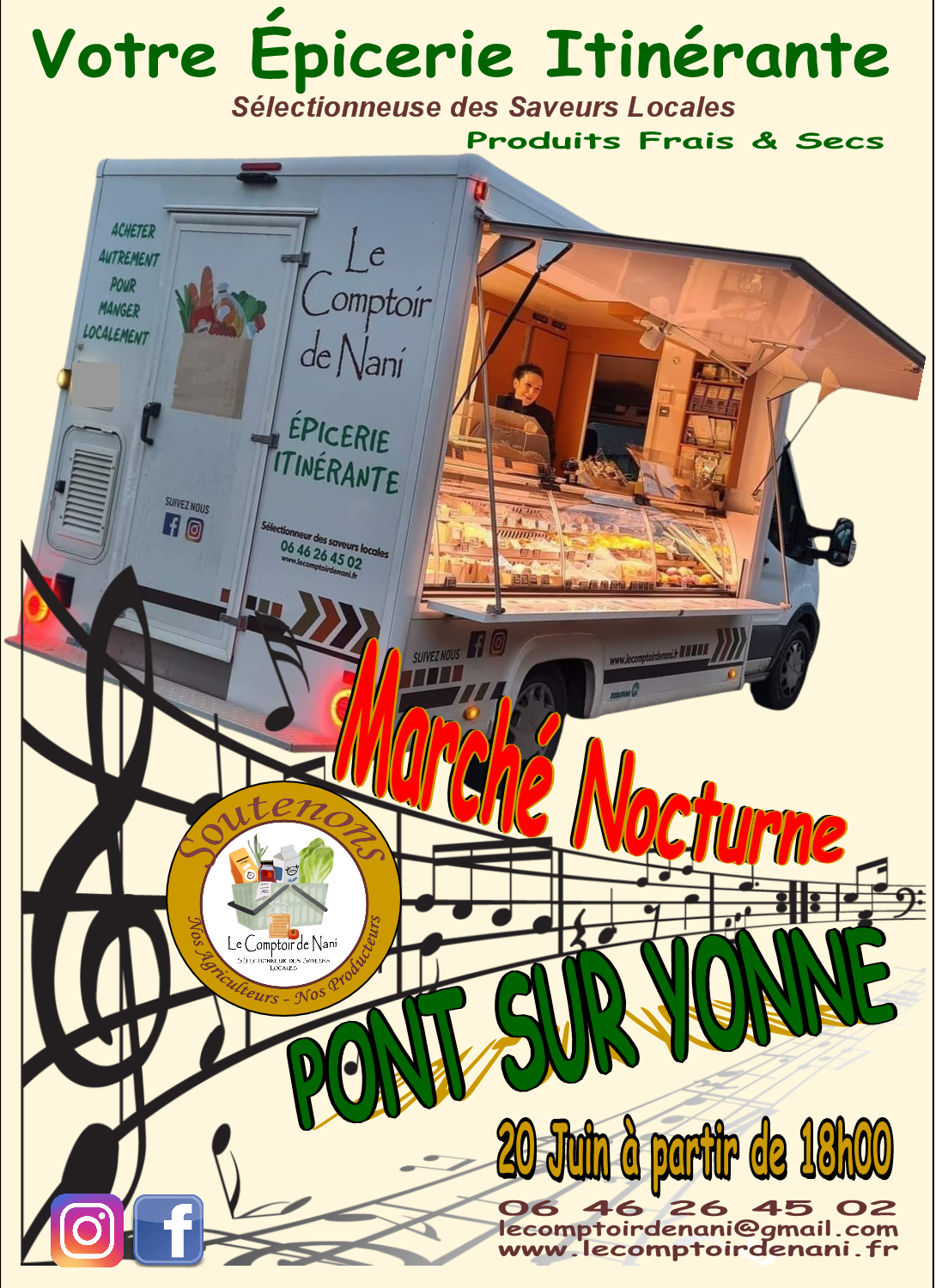 Affiche marche pont sur yonne