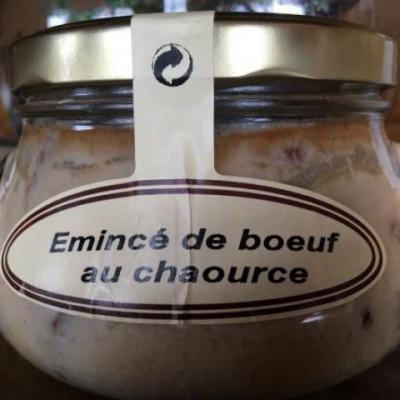 Emince de boeuf au chaource