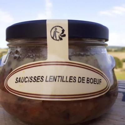Saucisses de Boeuf aux Lentilles